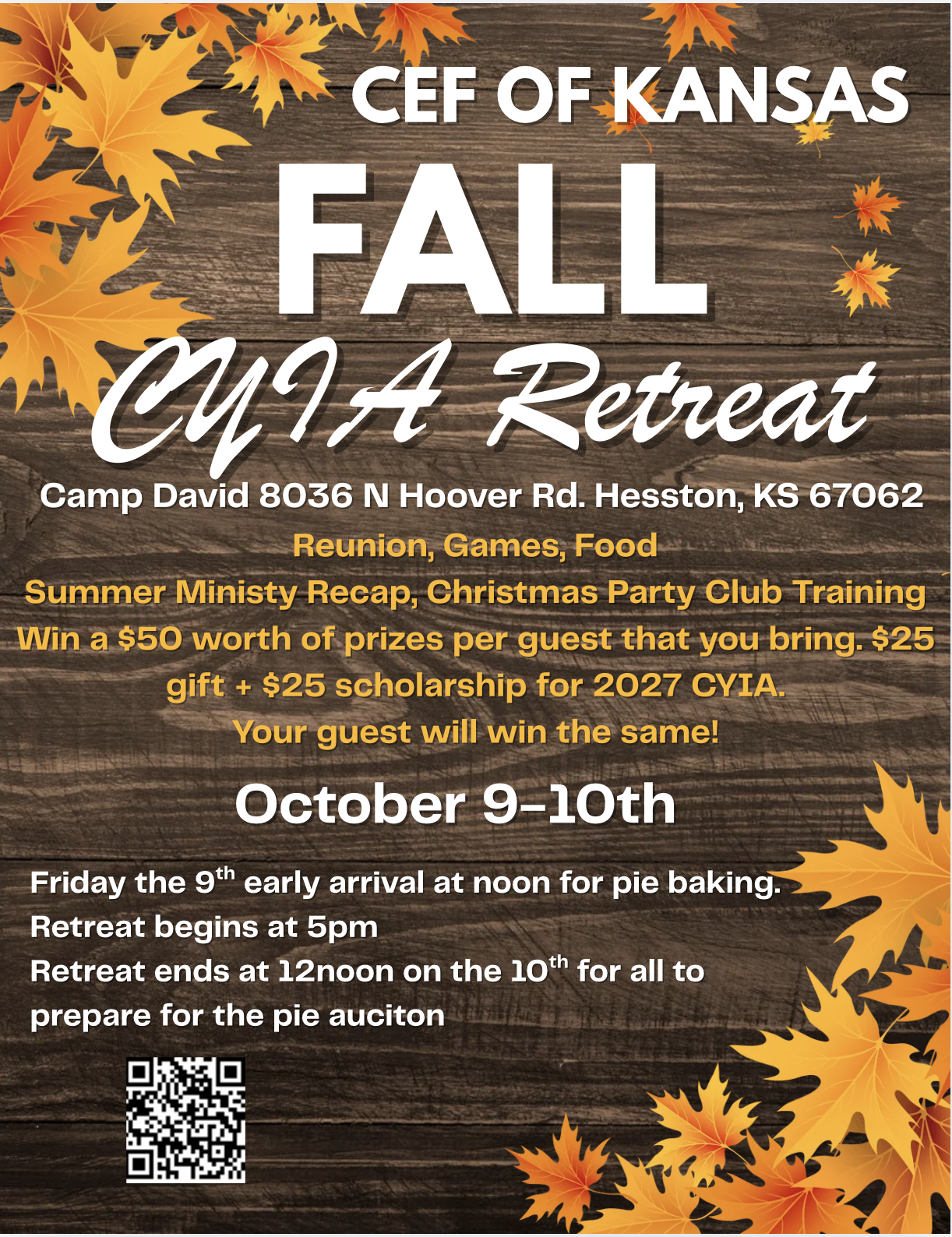 2026 CYIA Fall Retreat
